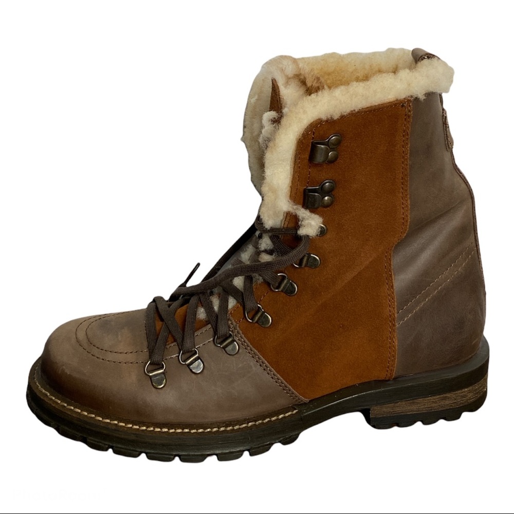Luxe De Leon Mens Leather Tierra Combat Boots Size 11.5 new